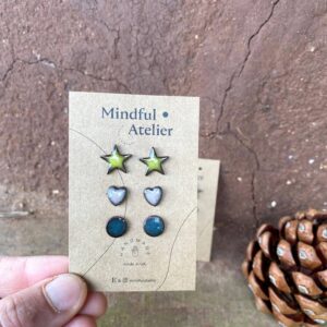 Mindful Atelier - Handmade Ceramic Stud Earrings
